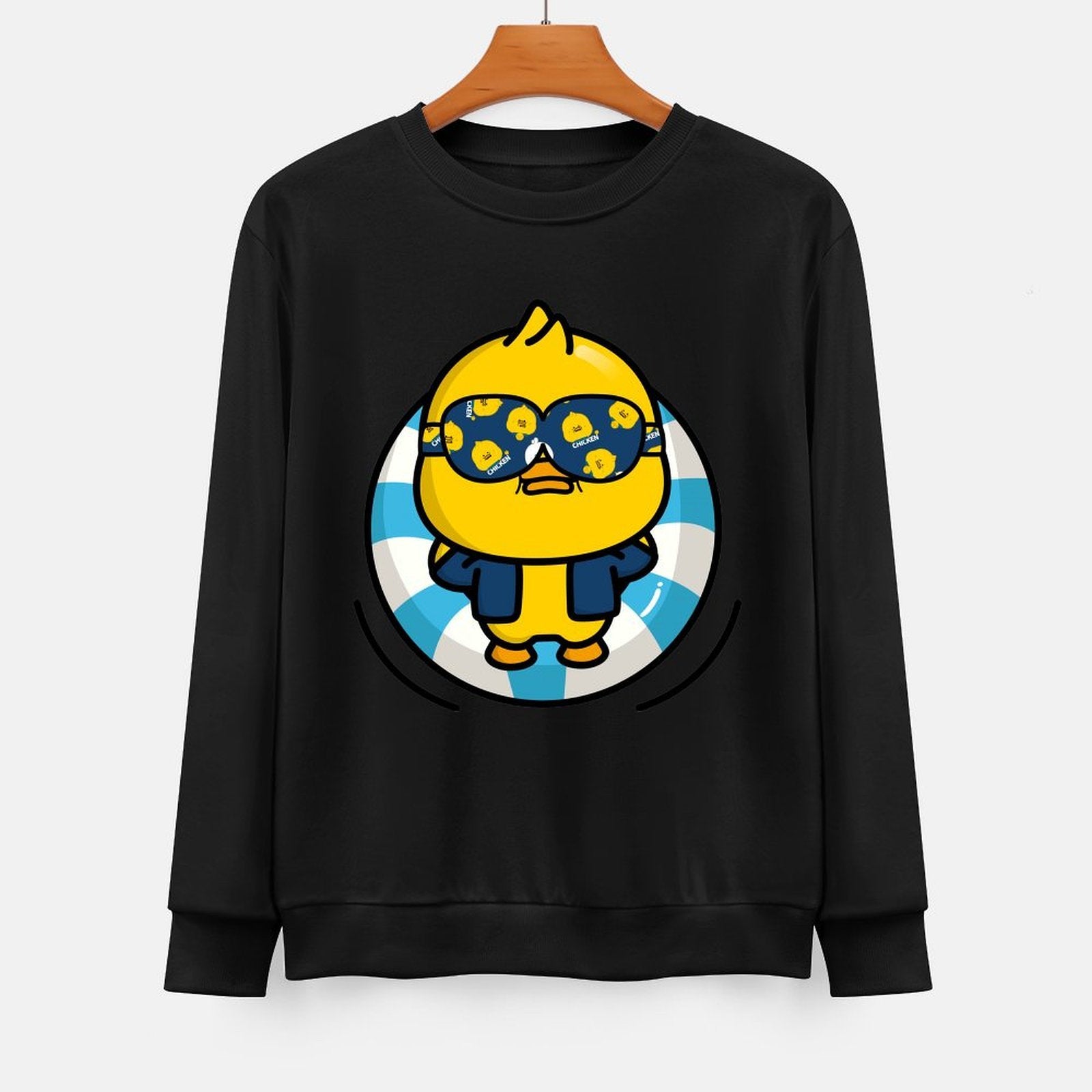 Front Patterned Long Sleeve TopStreetFit SimpleFit